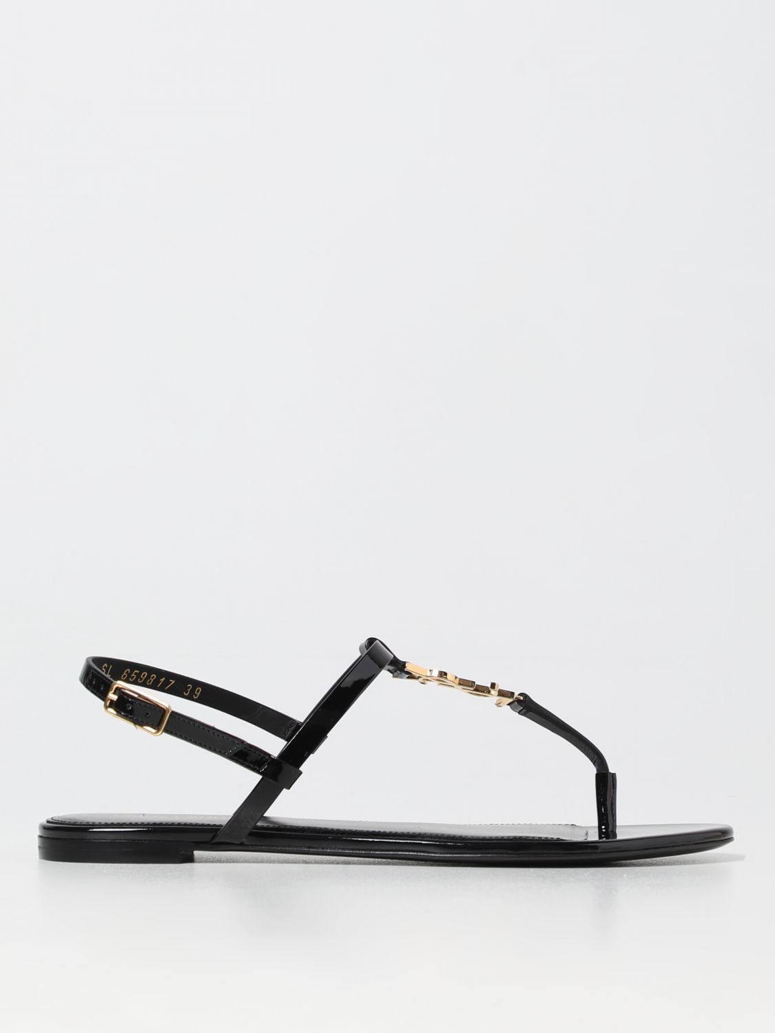 Saint Laurent Flat Sandals SAINT LAURENT Woman colour Black