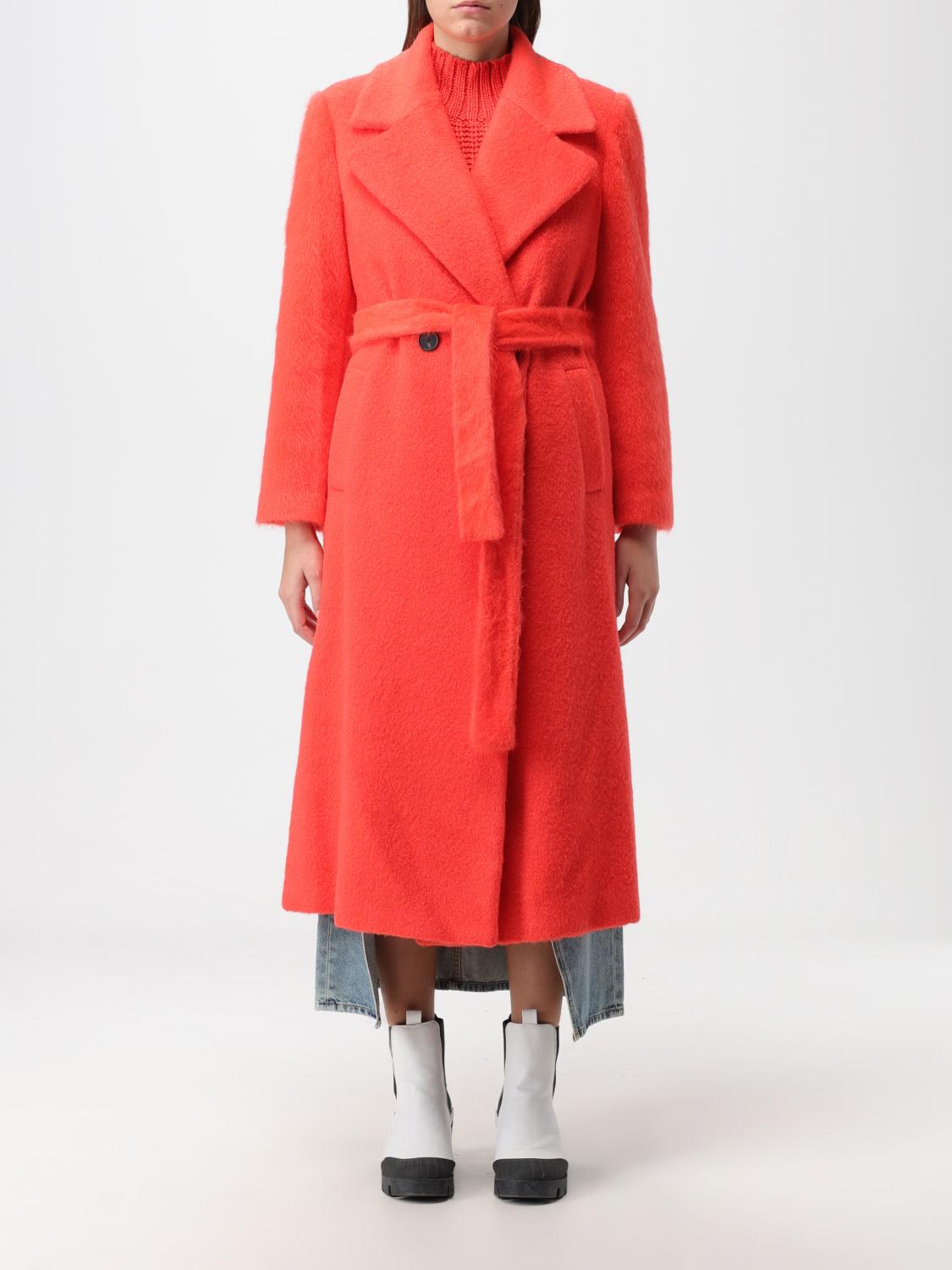 Actitude Twinset Coat ACTITUDE TWINSET Woman colour Coral