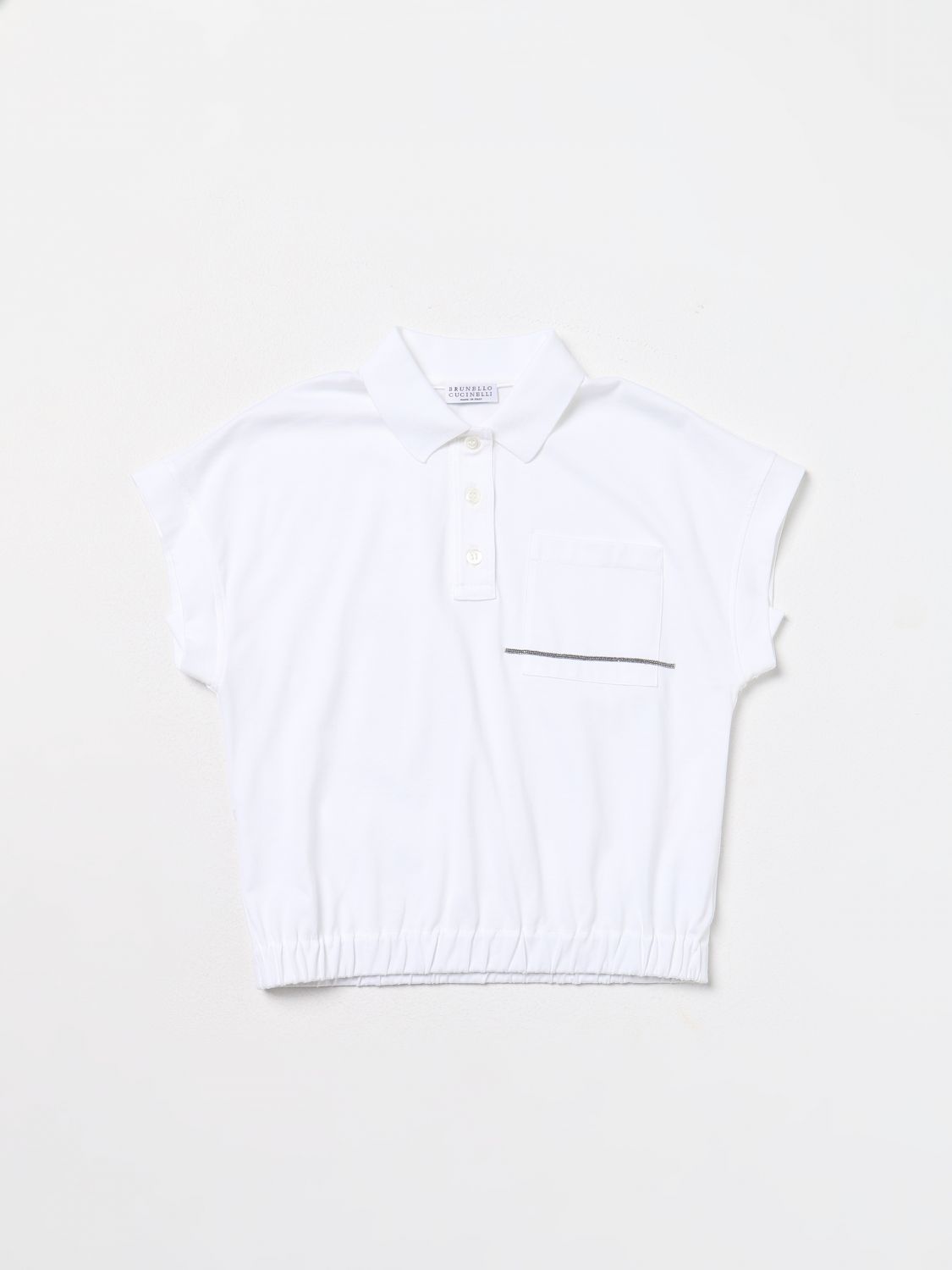 Brunello Cucinelli Polo Shirt BRUNELLO CUCINELLI Kids colour White