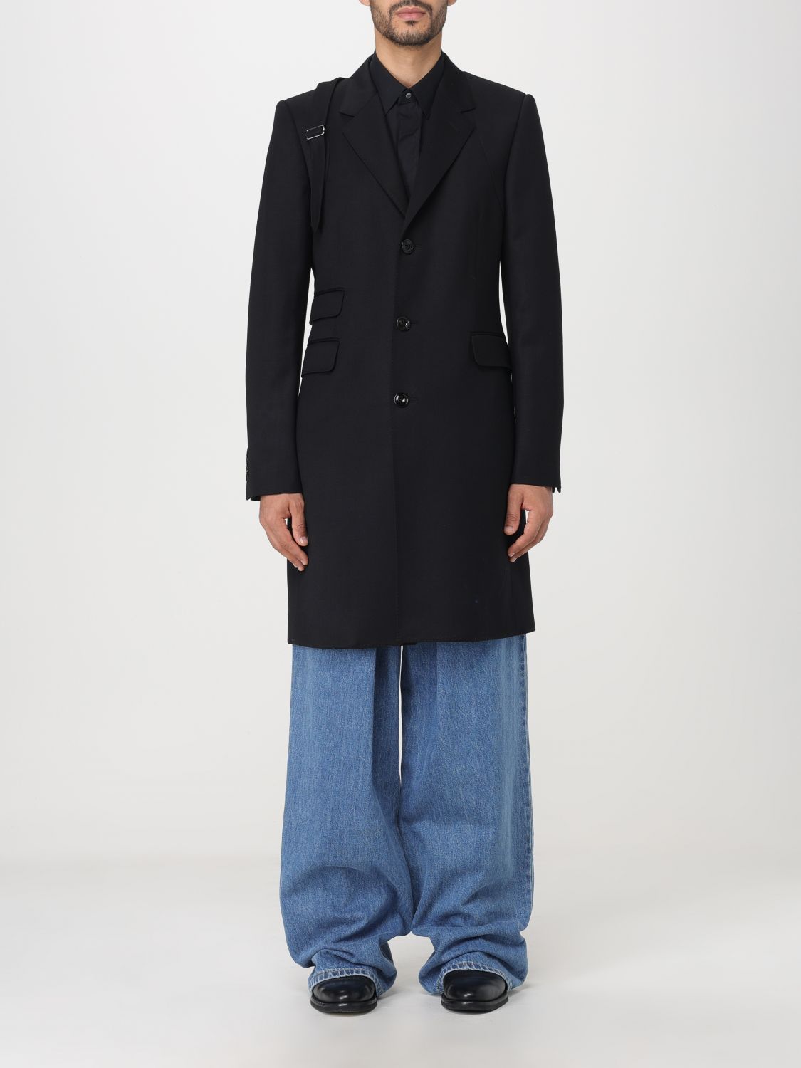 Alexander McQueen Coat ALEXANDER MCQUEEN Men colour Black