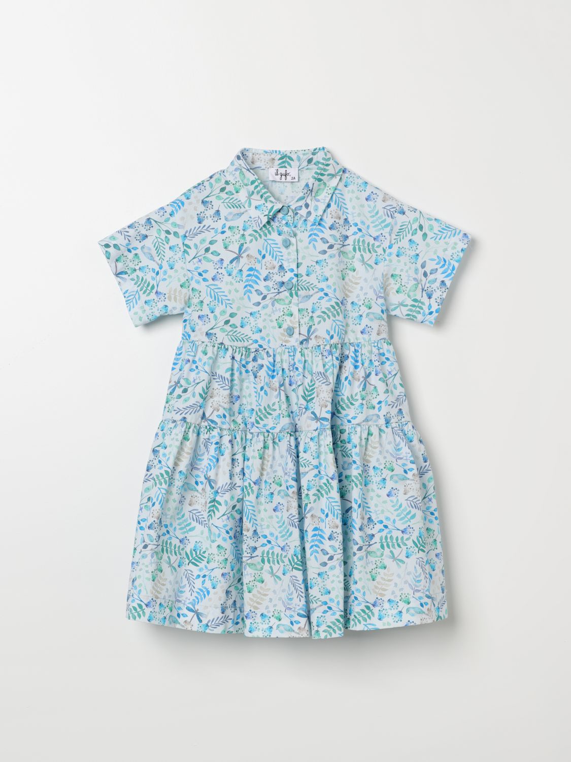 Il Gufo Dress IL GUFO Kids colour Gnawed Blue