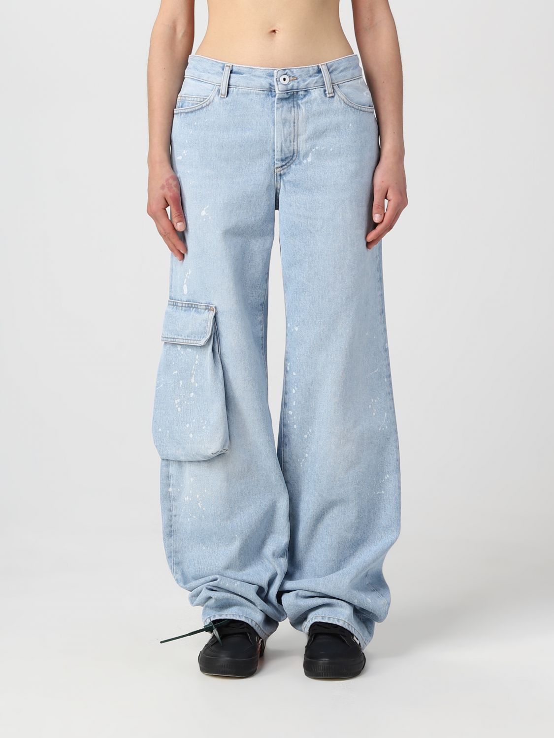 OFF-WHITE Jeans OFF-WHITE Woman colour Denim