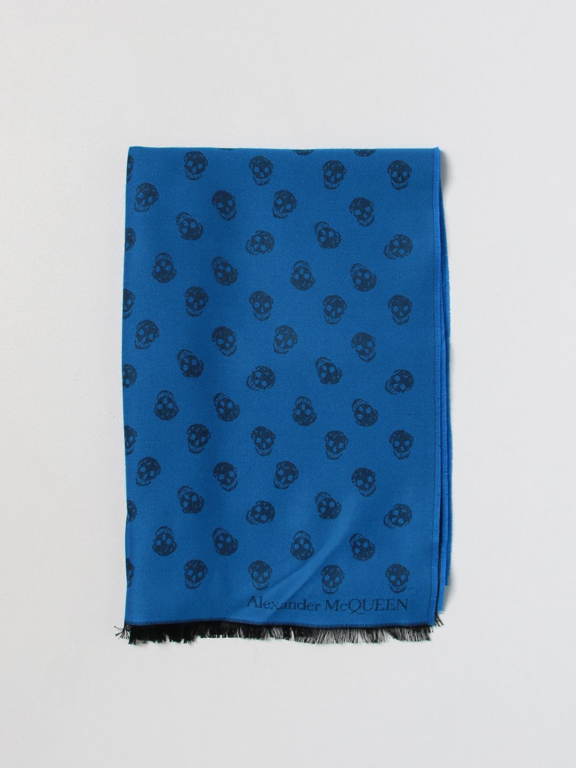 Alexander McQueen Scarf ALEXANDER MCQUEEN Men colour Royal Blue