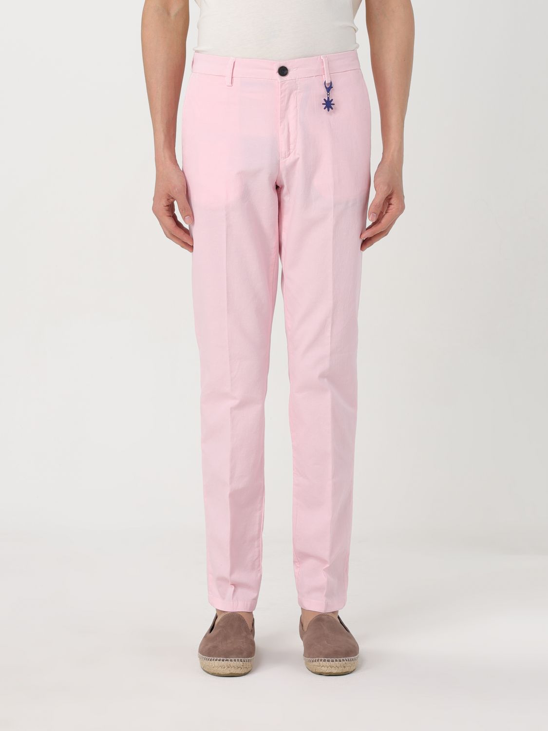 Manuel Ritz Trousers MANUEL RITZ Men colour Pink
