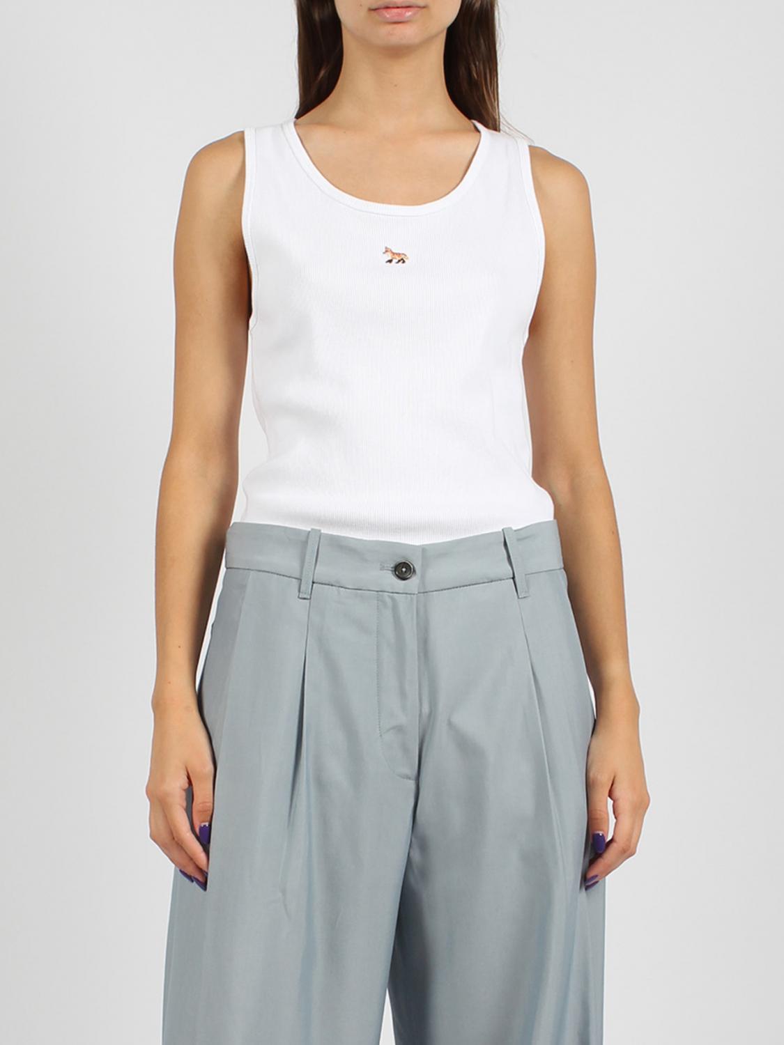 Maison Kitsuné Top MAISON KITSUNÉ Woman color White