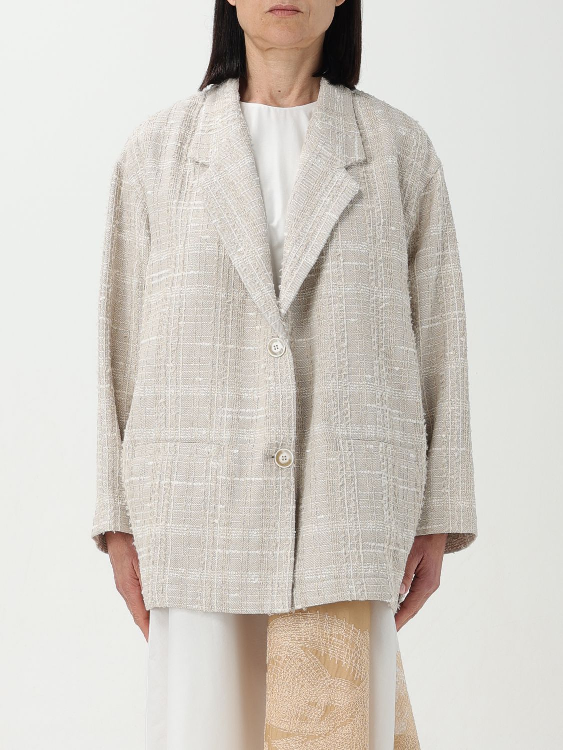 Emporio Armani Blazer EMPORIO ARMANI Woman colour Natural