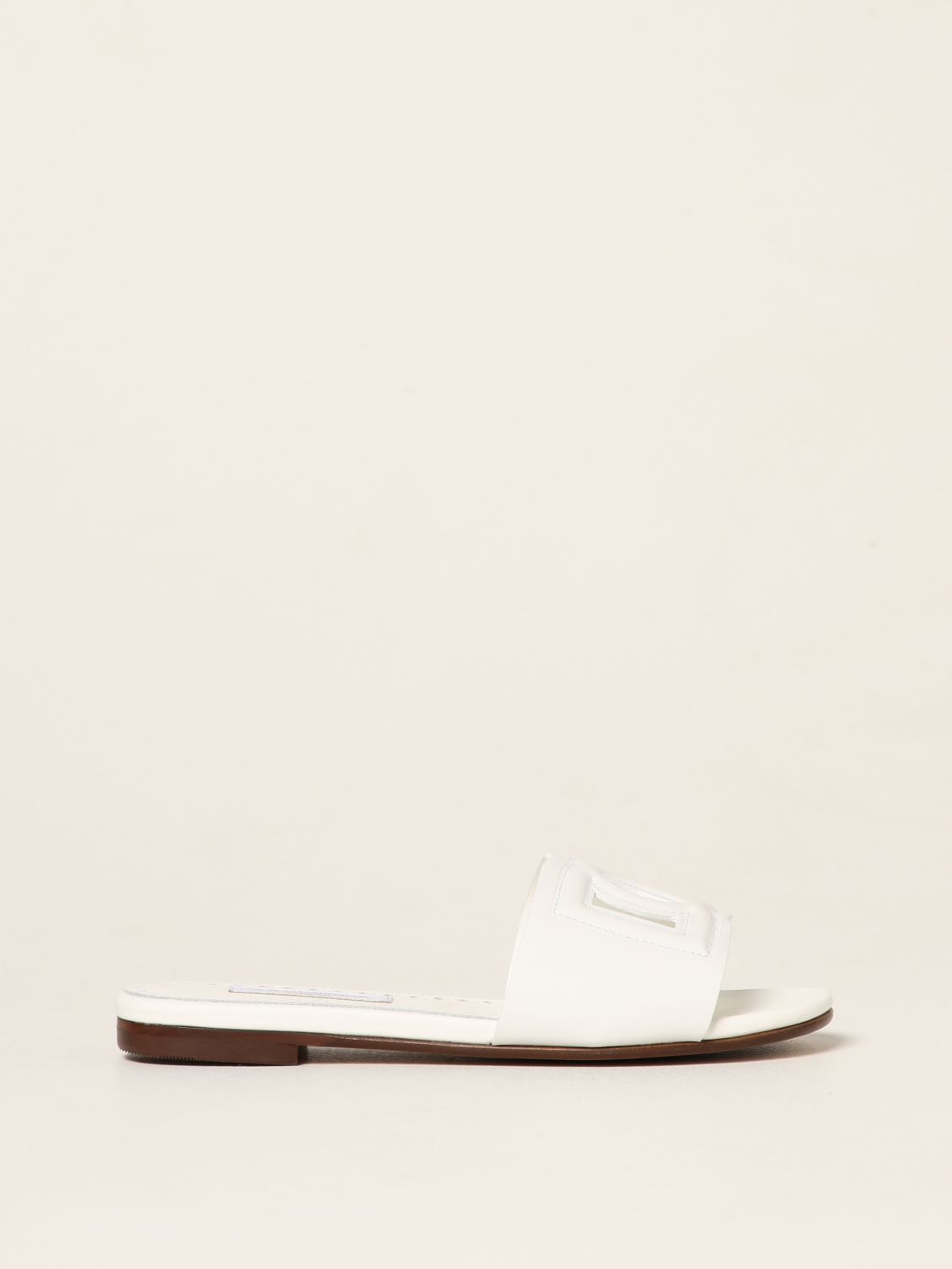 Dolce & Gabbana Dolce & Gabbana slide sandals in leather