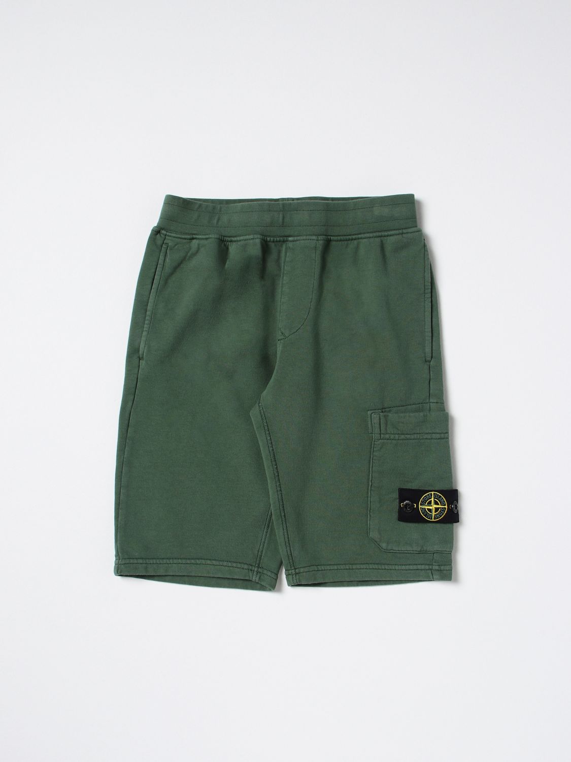 Stone Island Junior Shorts STONE ISLAND JUNIOR Kids colour Olive