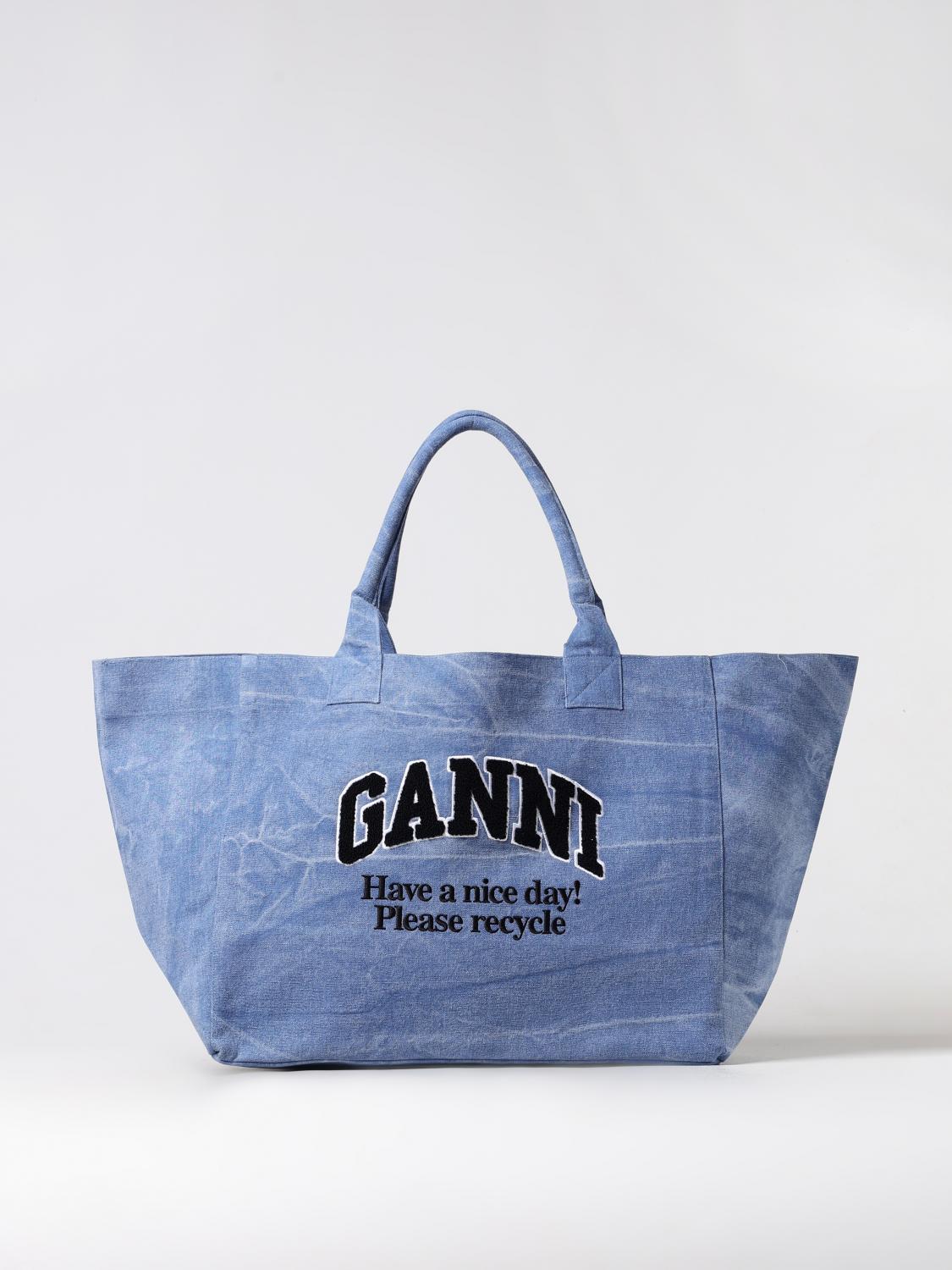 Ganni Handbag GANNI Woman color Gnawed Blue