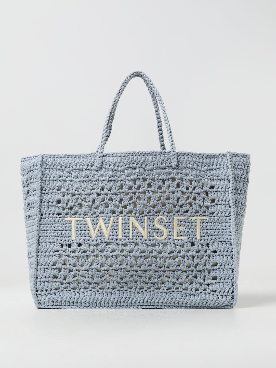 Twinset Tote Bags TWINSET Woman colour Gnawed Blue