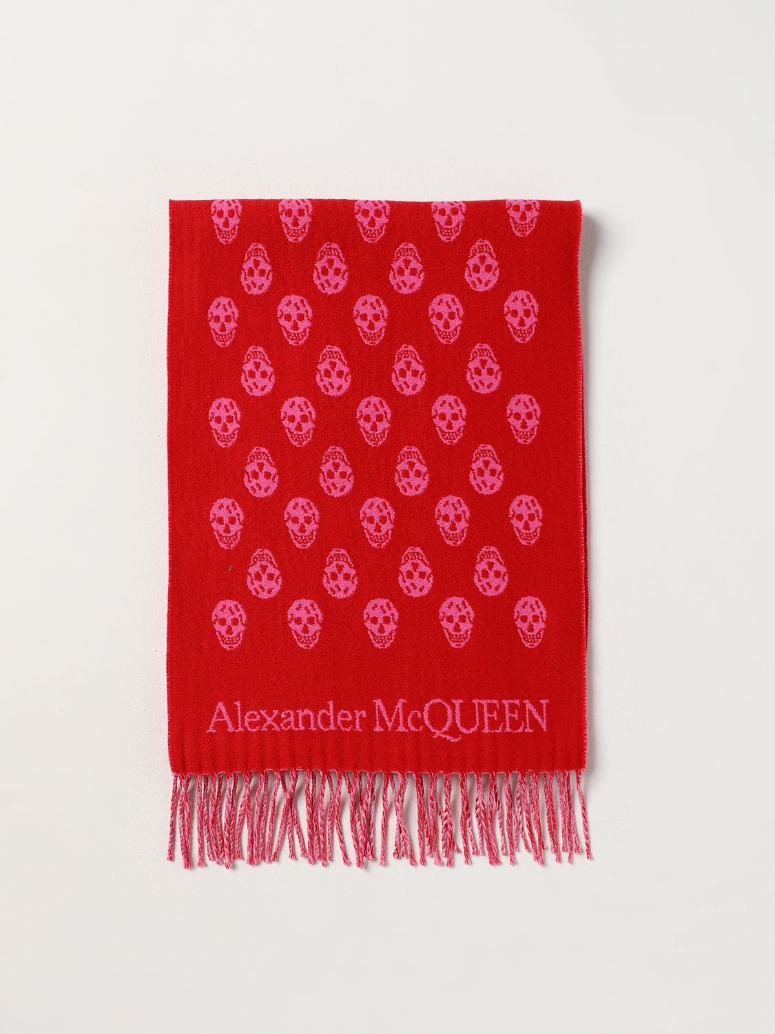 Alexander McQueen Scarf ALEXANDER MCQUEEN Woman colour Red