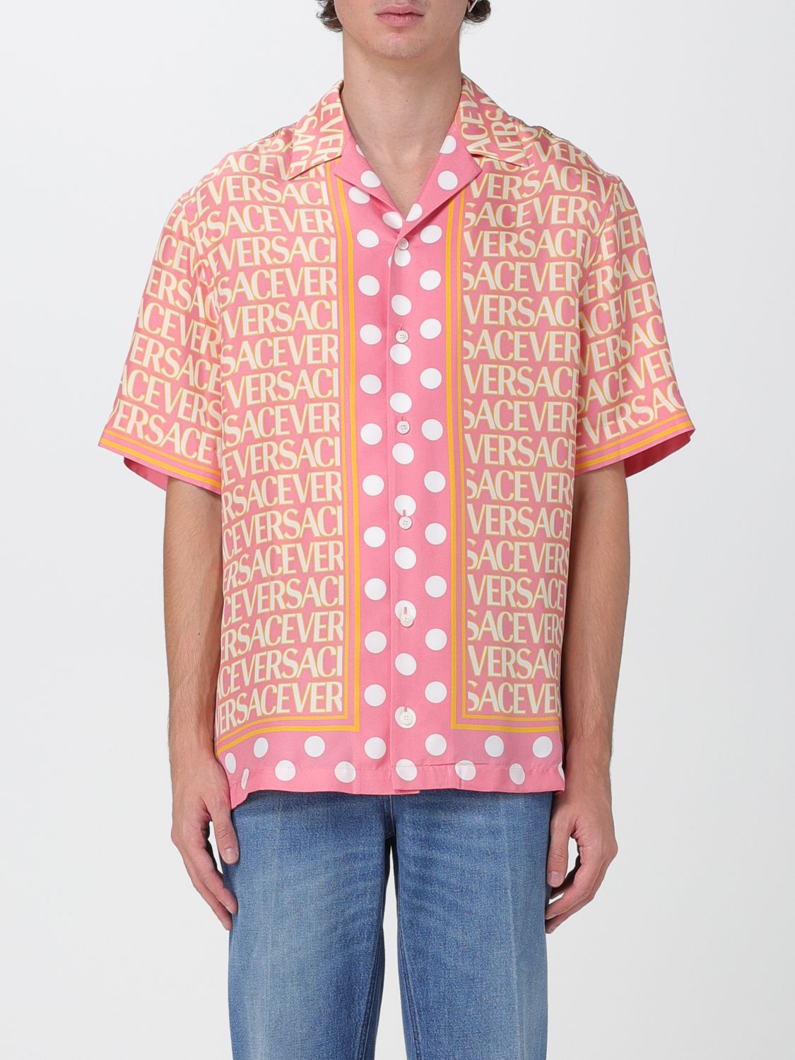 Versace Shirt VERSACE Men colour Pink