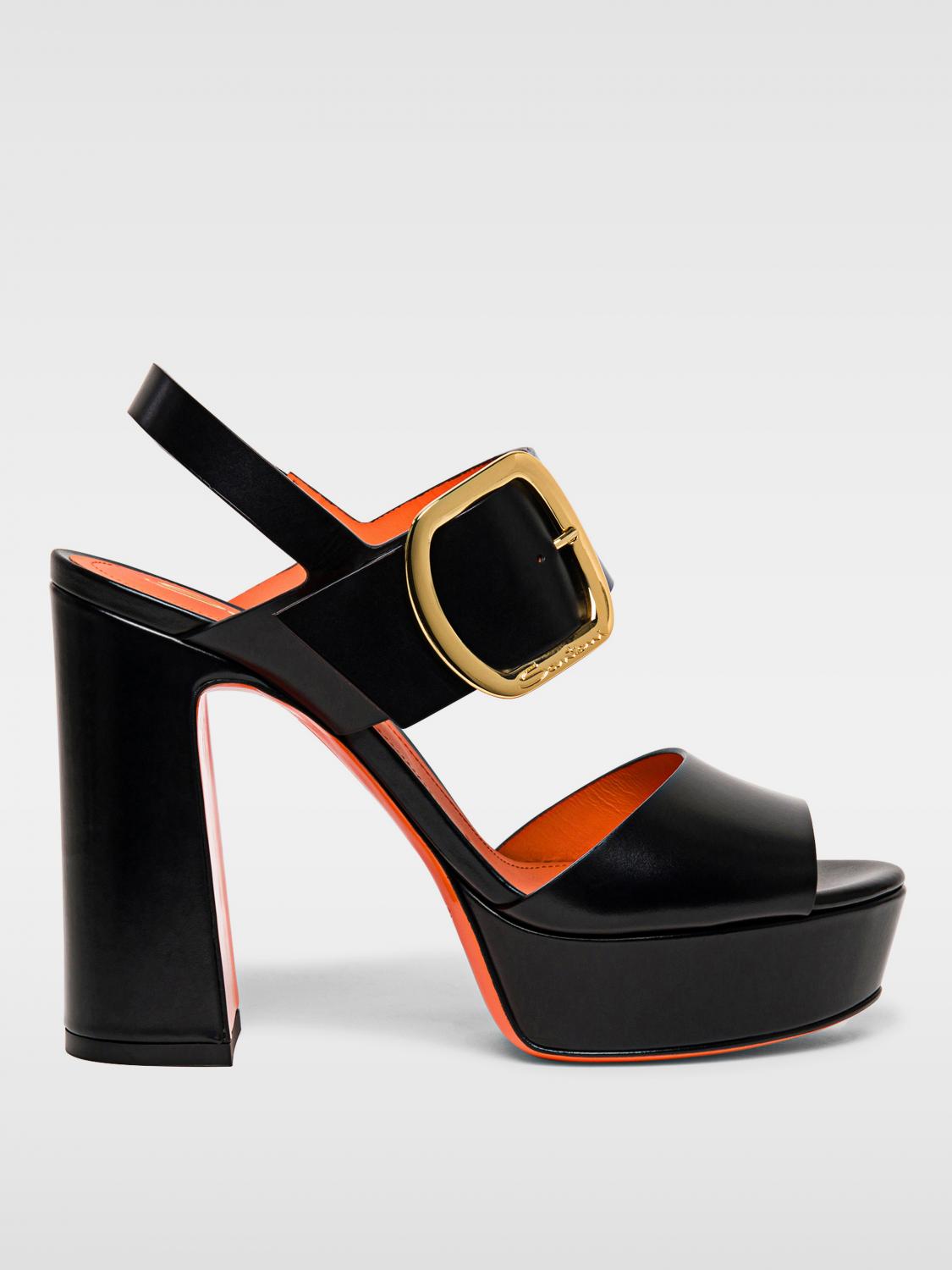 Santoni Flat Sandals SANTONI Woman color Black