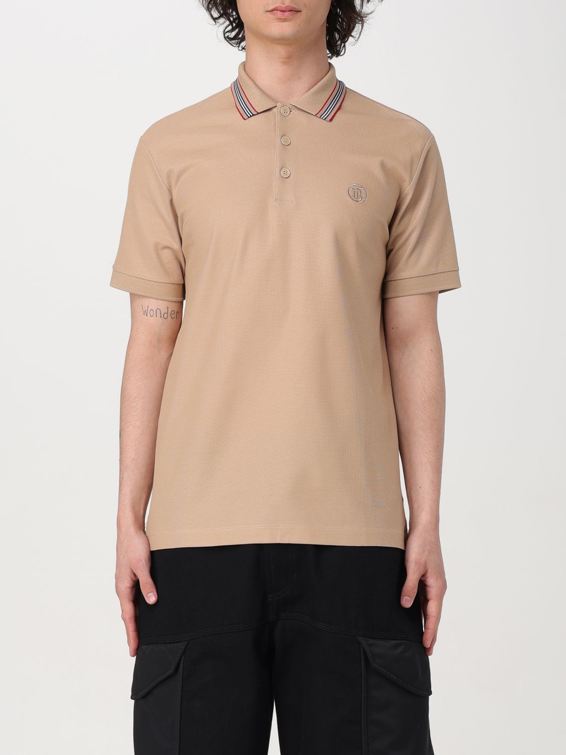 Burberry Polo Shirt BURBERRY Men colour Earth