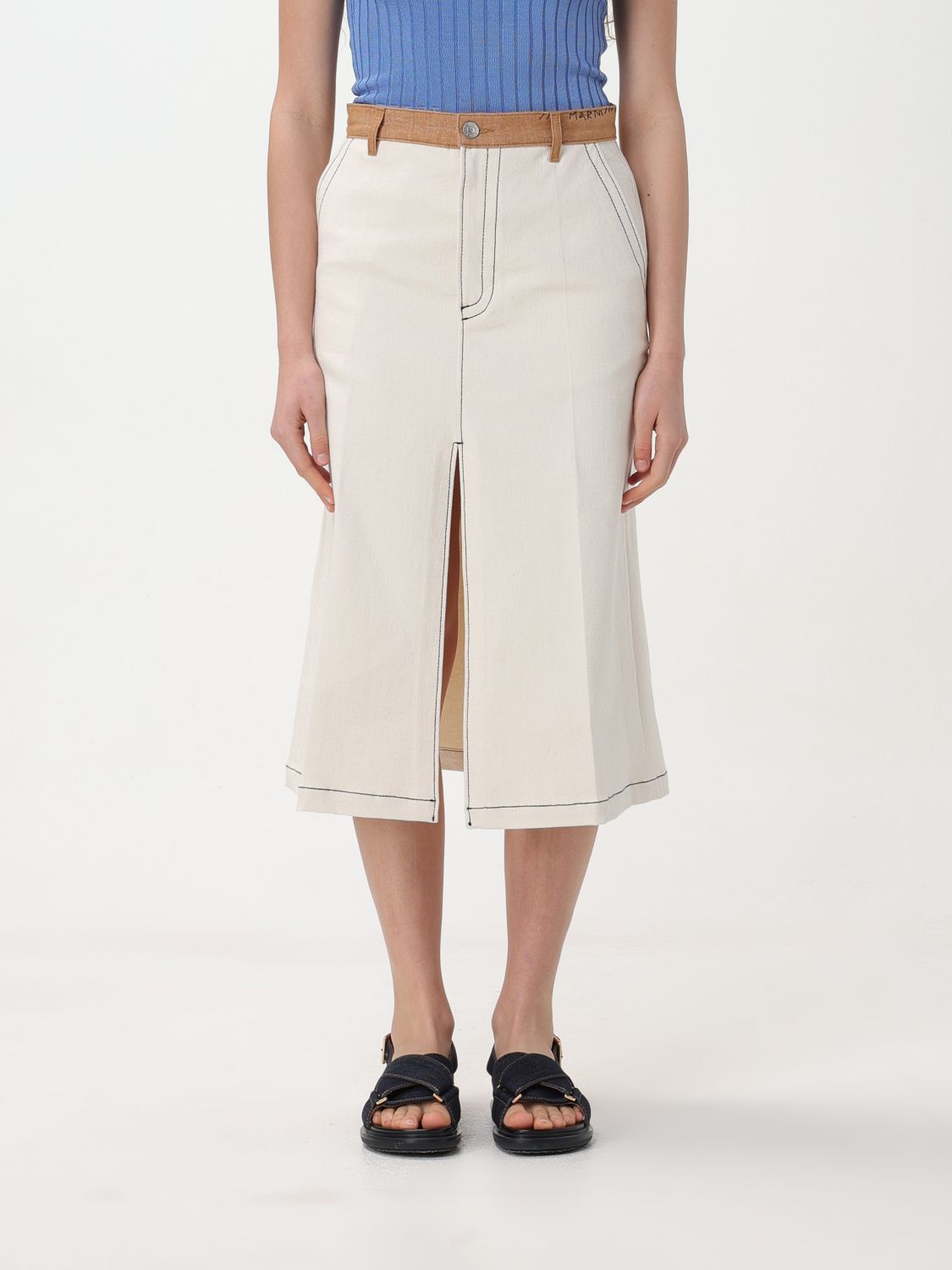 Marni Skirt MARNI Woman colour Yellow Cream