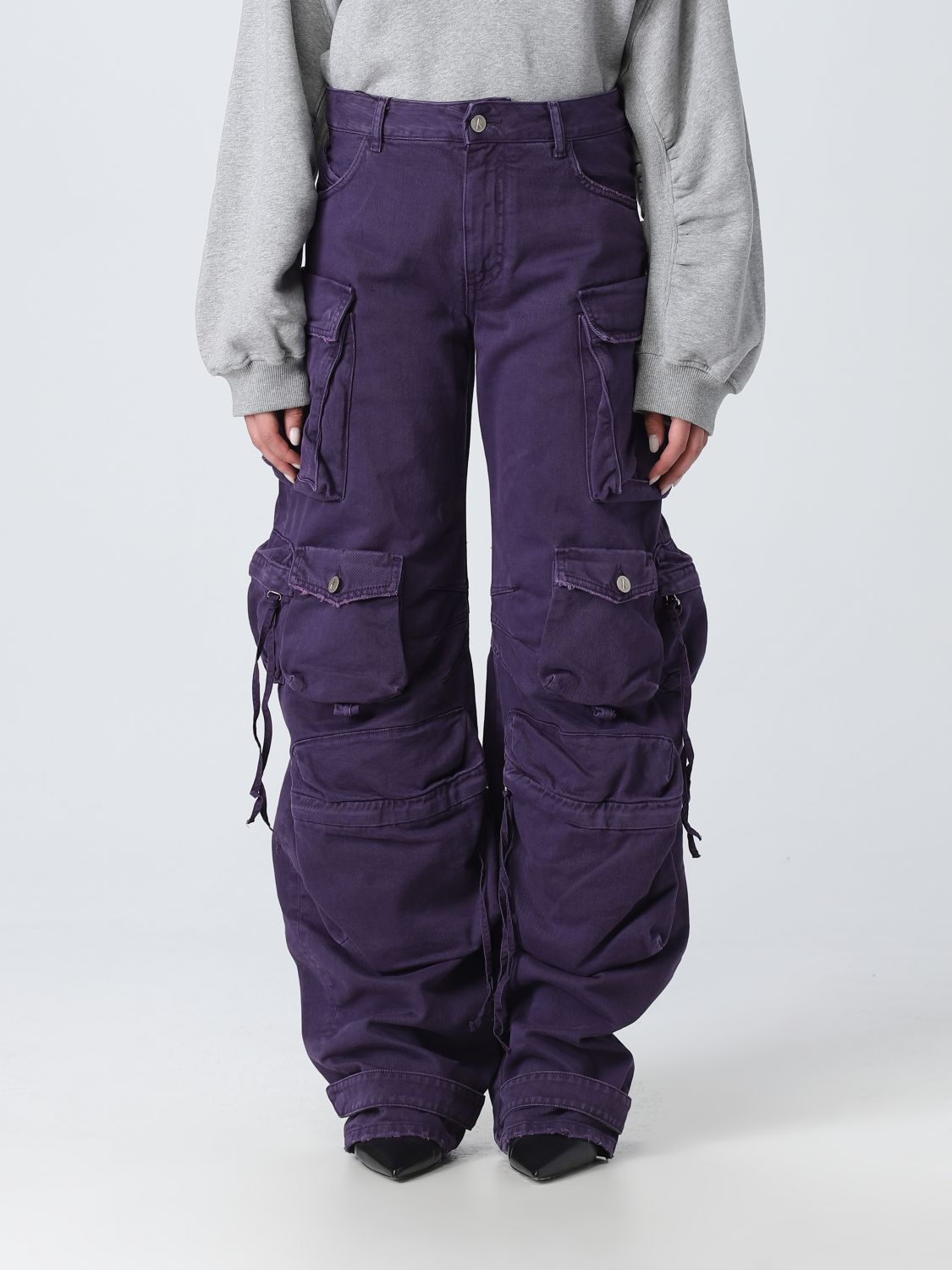 The Attico Trousers THE ATTICO Woman colour Violet