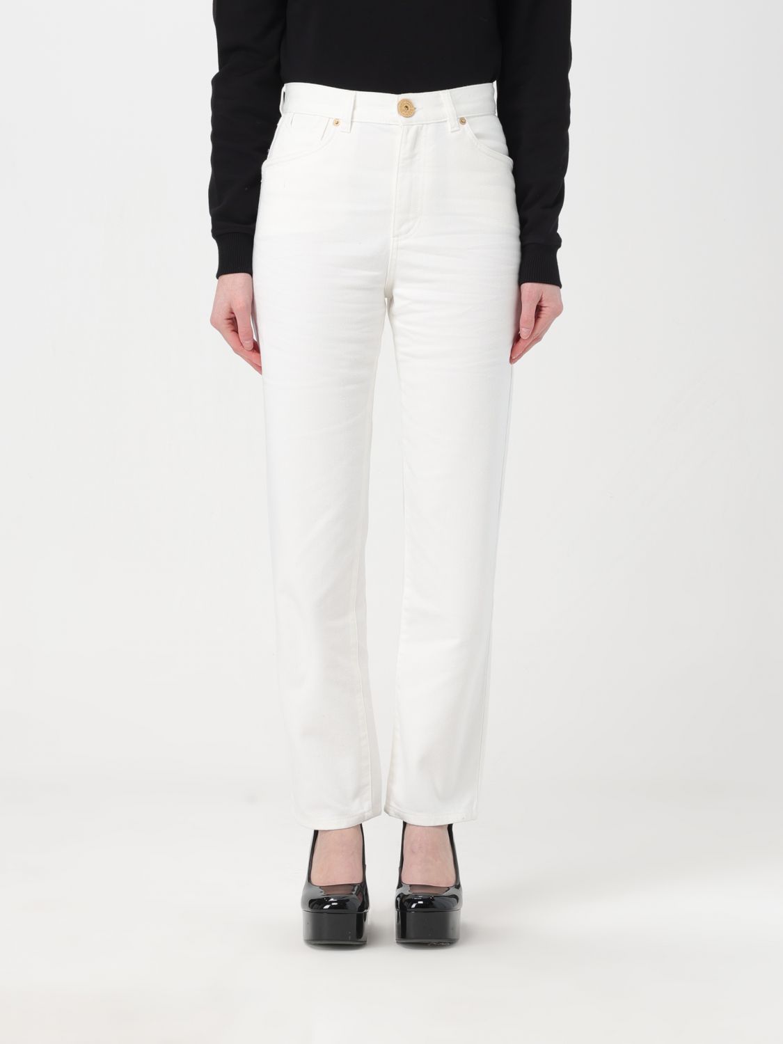 Balmain Jeans BALMAIN Woman colour White