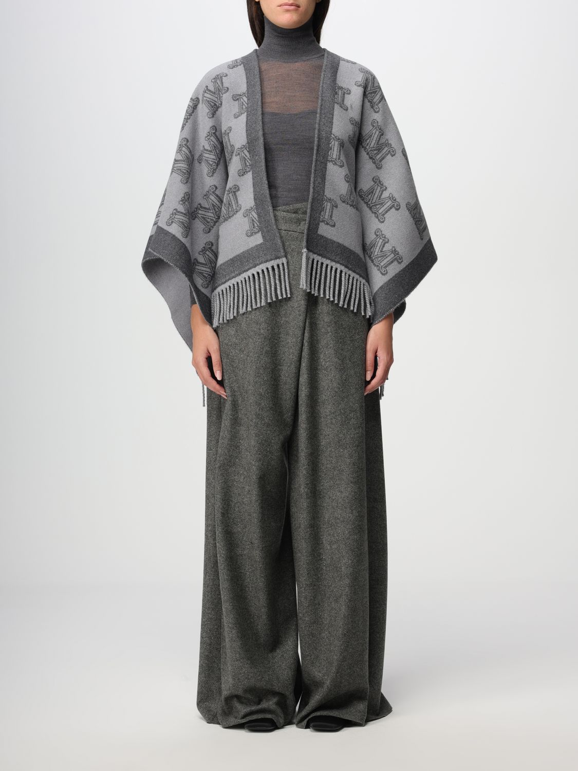 Max Mara Cloak MAX MARA Woman colour Grey