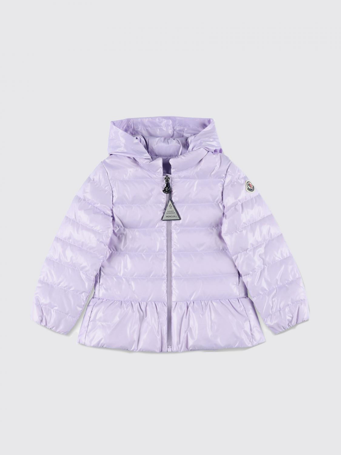 Moncler Coats MONCLER Kids color Lilac