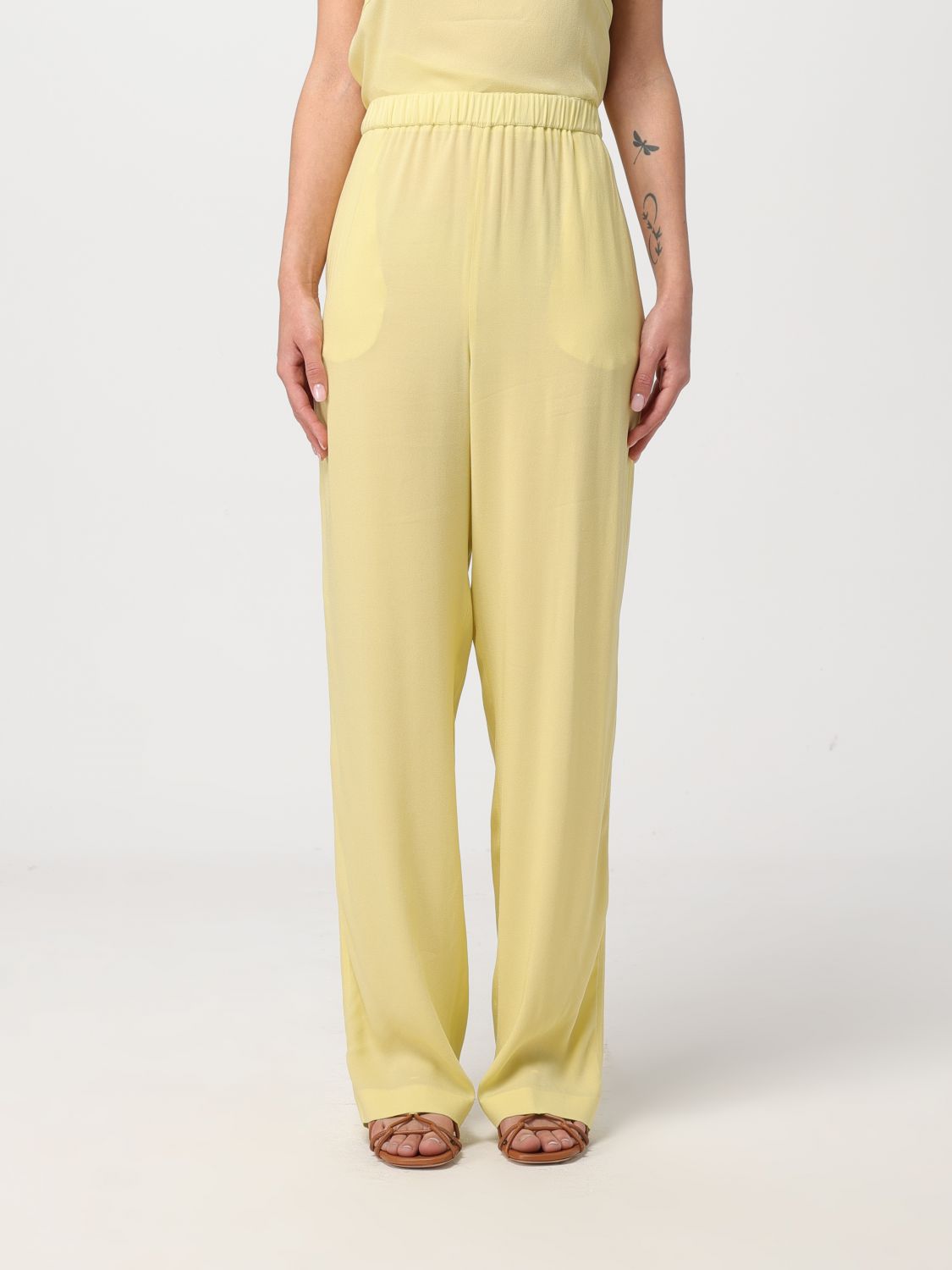 Fabiana Filippi Trousers FABIANA FILIPPI Woman colour Lime