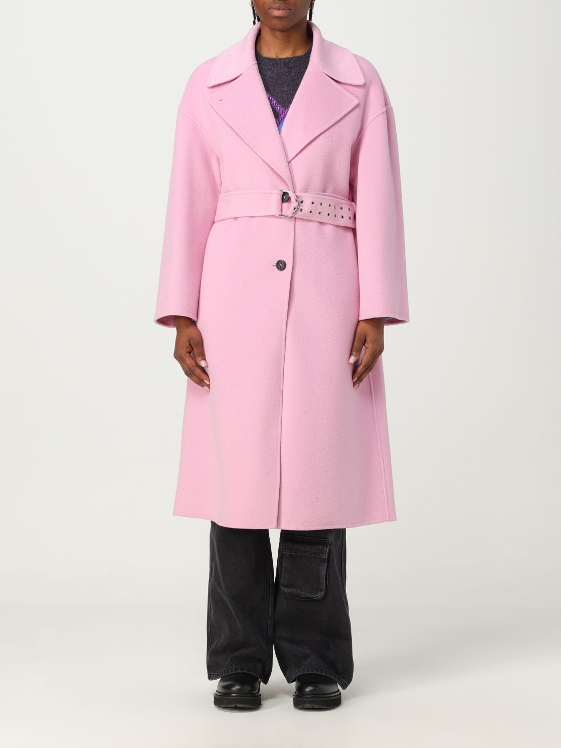 Philosophy Di Lorenzo Serafini Coat PHILOSOPHY DI LORENZO SERAFINI Woman colour Pink