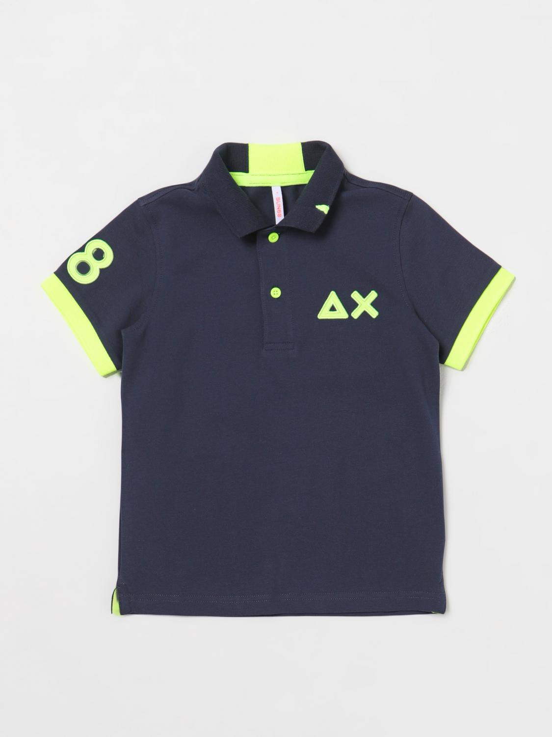  Polo Shirt SUN 68 Kids colour Navy