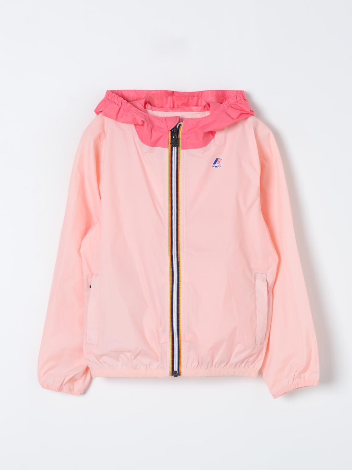 K-Way Jacket K-WAY Kids color Blush Pink