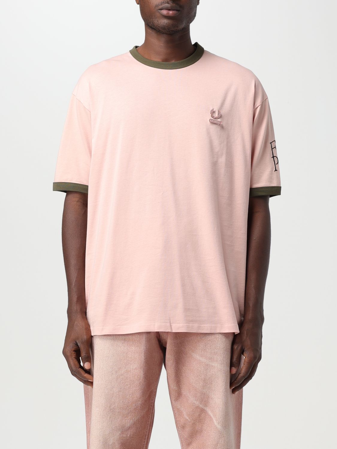 Fred Perry By Raf Simons T-Shirt FRED PERRY BY RAF SIMONS Men colour Pink