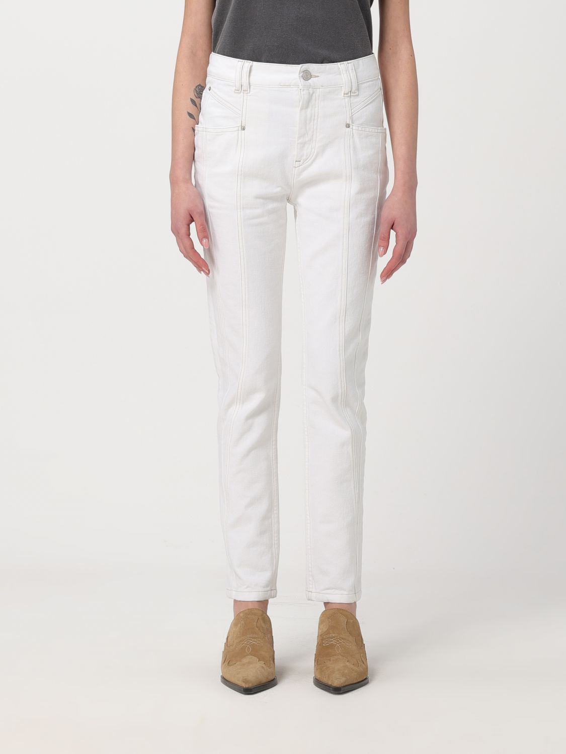 Isabel Marant Jeans ISABEL MARANT Woman colour White