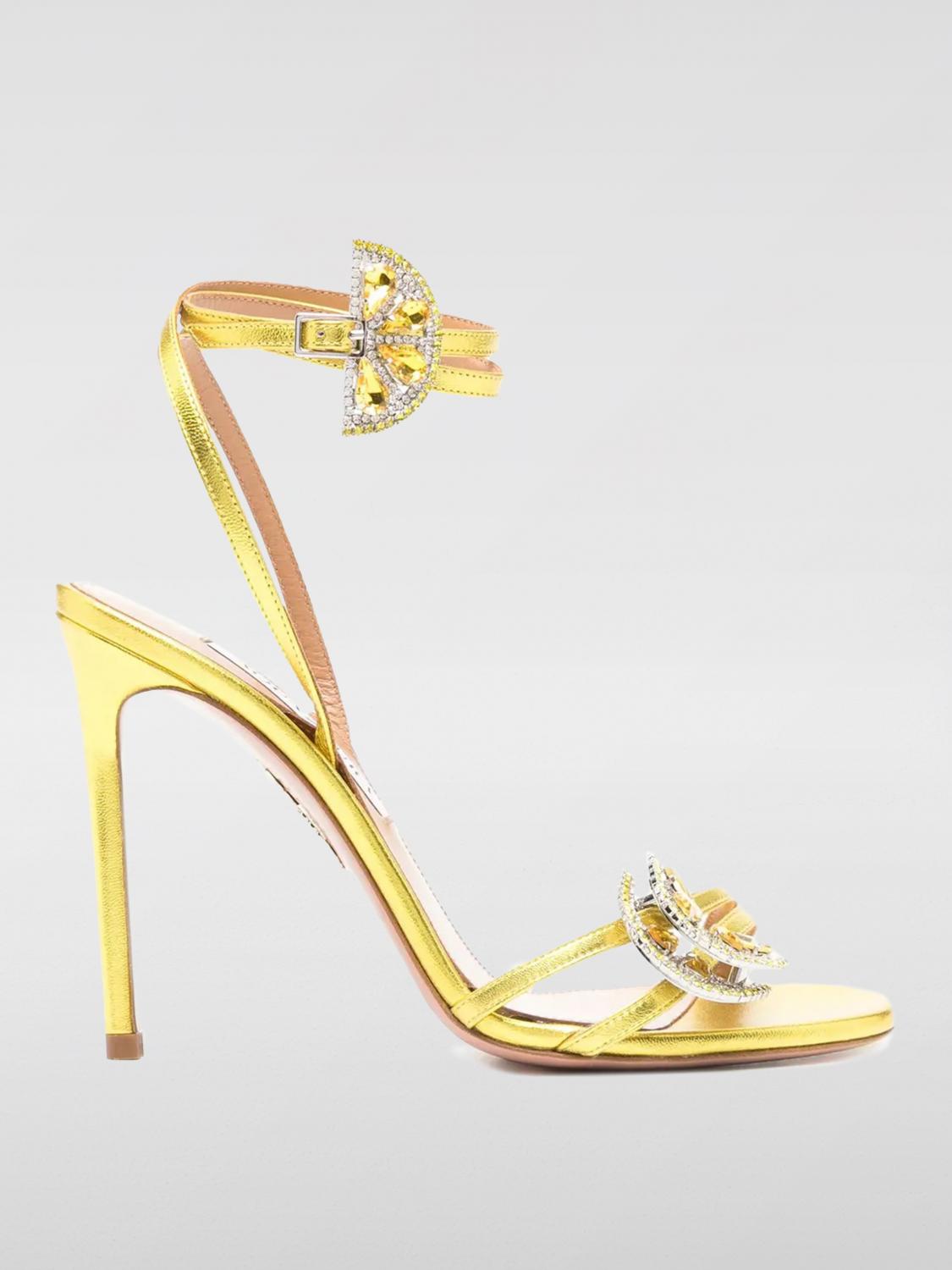 Aquazzura Heeled Sandals AQUAZZURA Woman color Yellow