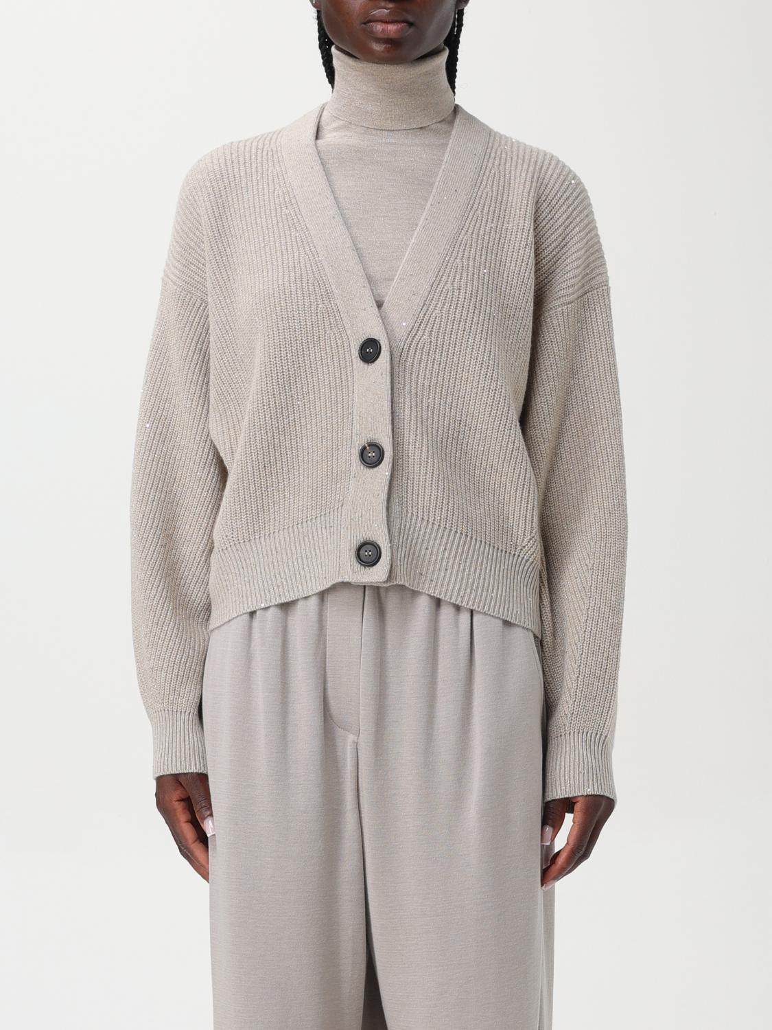 Brunello Cucinelli Cardigan BRUNELLO CUCINELLI Woman color Beige