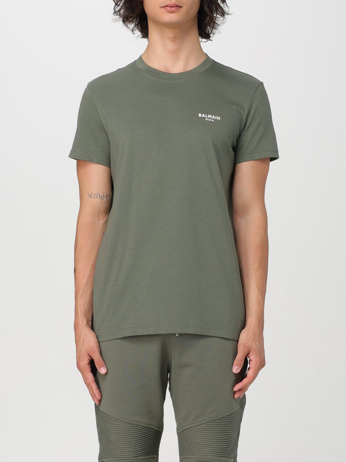 Balmain T-Shirt BALMAIN Men color Kaki