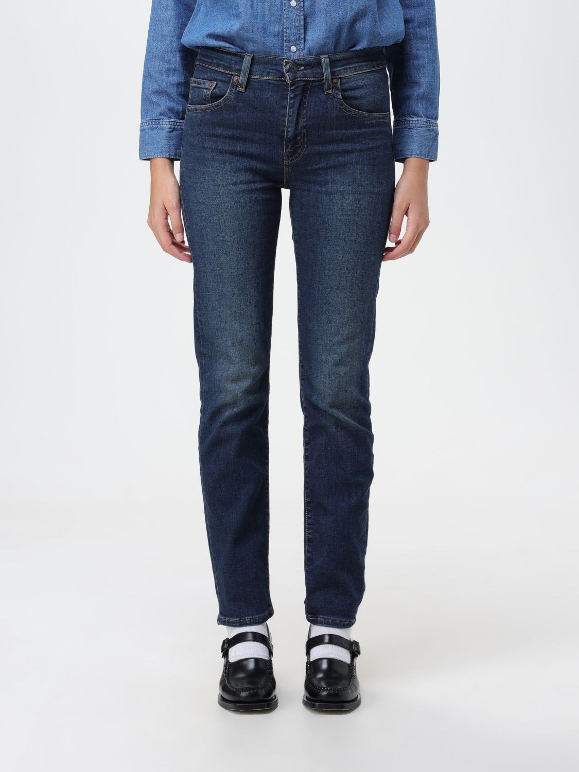 Levi's Trousers LEVI'S Woman colour Denim