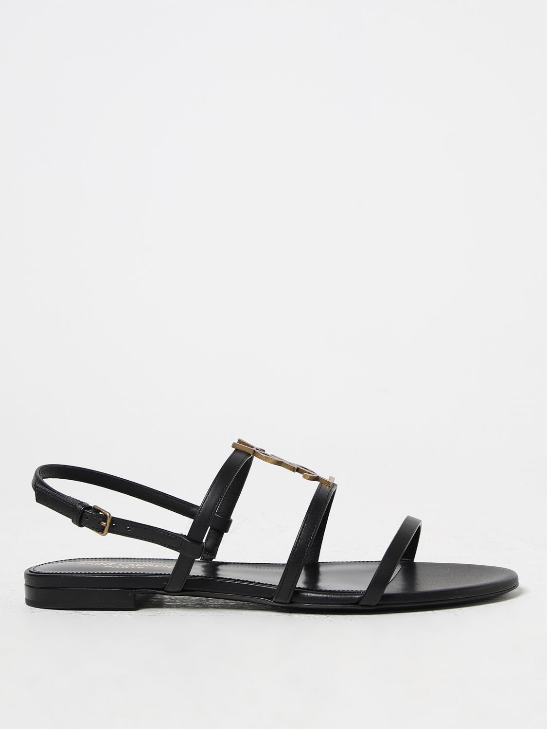 Saint Laurent Flat Sandals SAINT LAURENT Woman colour Black