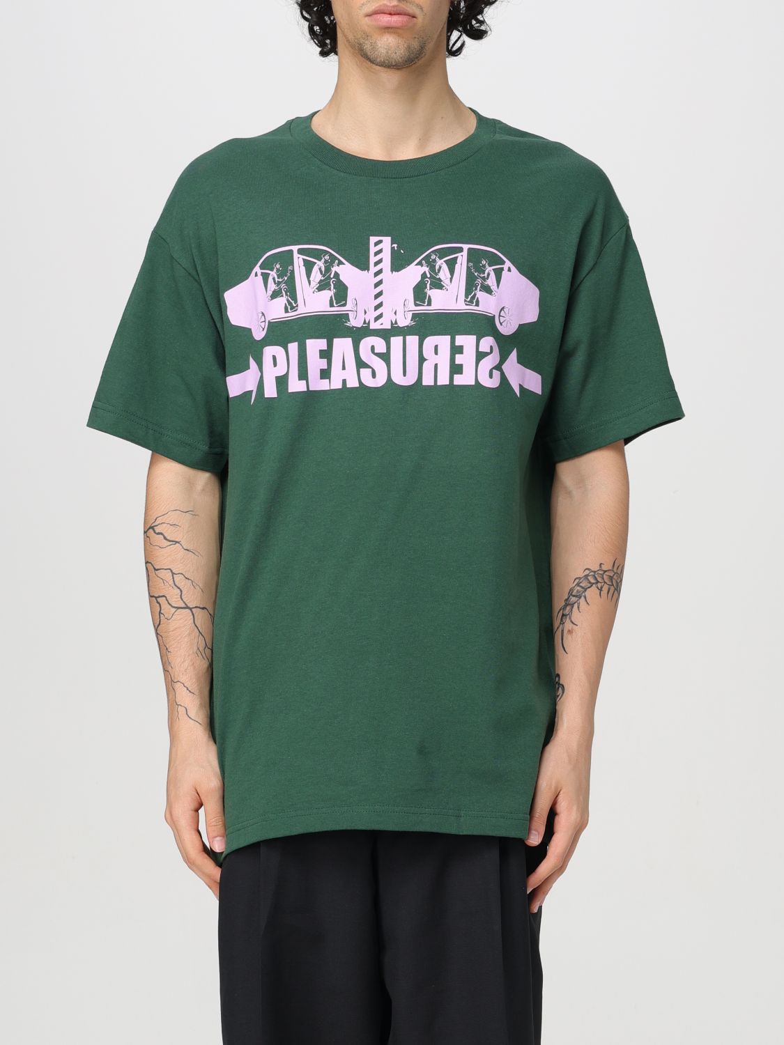 Pleasures T-Shirt PLEASURES Men color Green