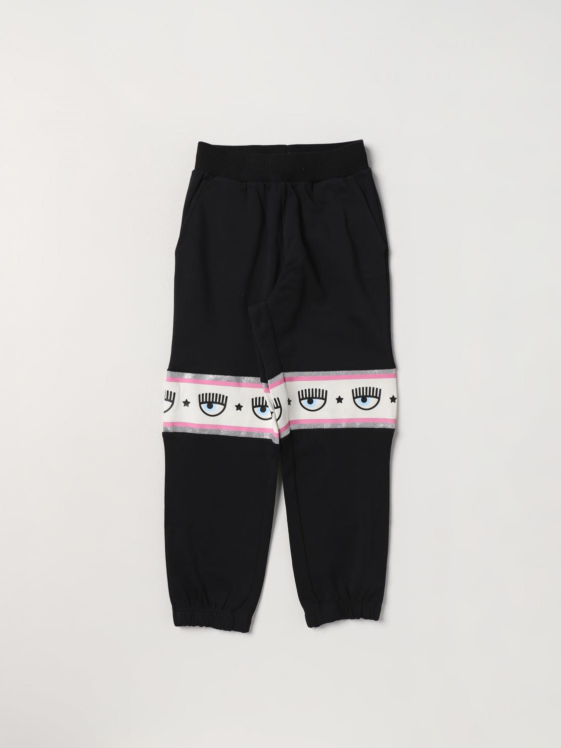 CHIARA FERRAGNI Trousers CHIARA FERRAGNI Kids colour Black