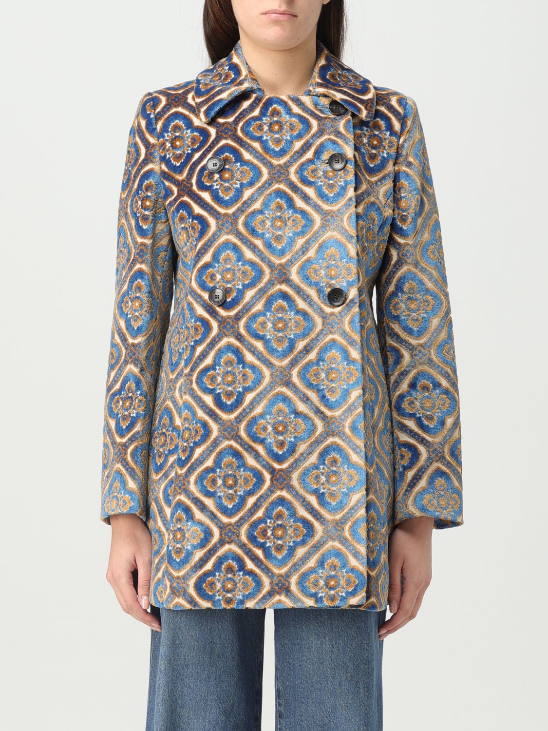 Etro Jacket ETRO Woman colour Blue