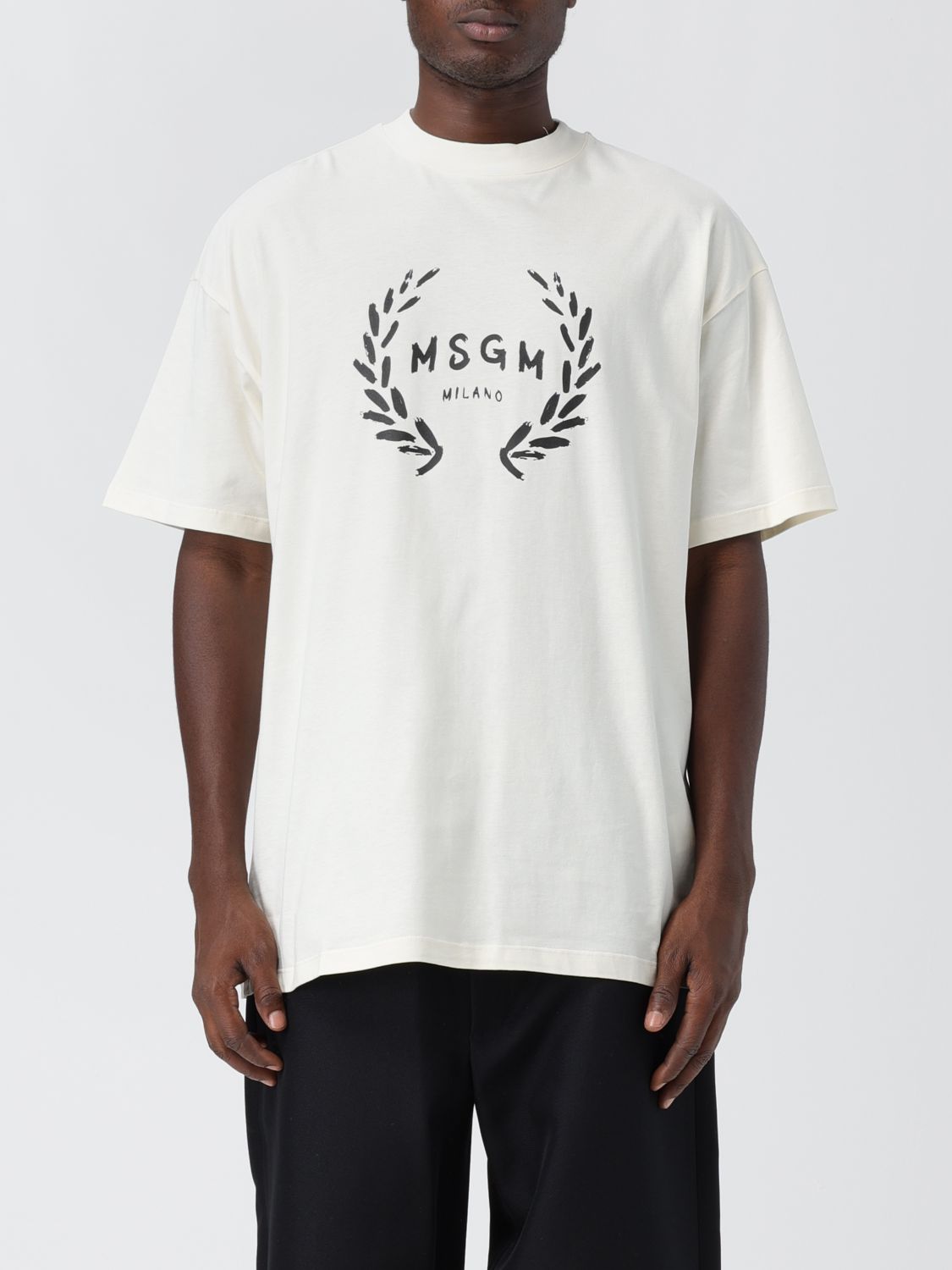 Msgm T-Shirt MSGM Men colour Cream