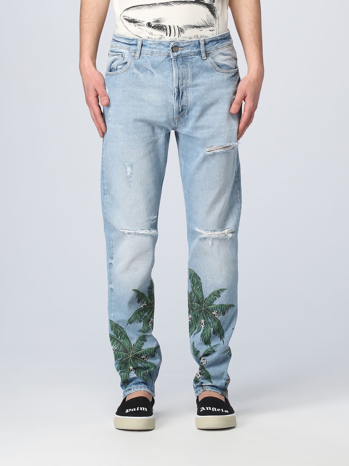 PALM ANGELS Jeans PALM ANGELS Men colour Blue