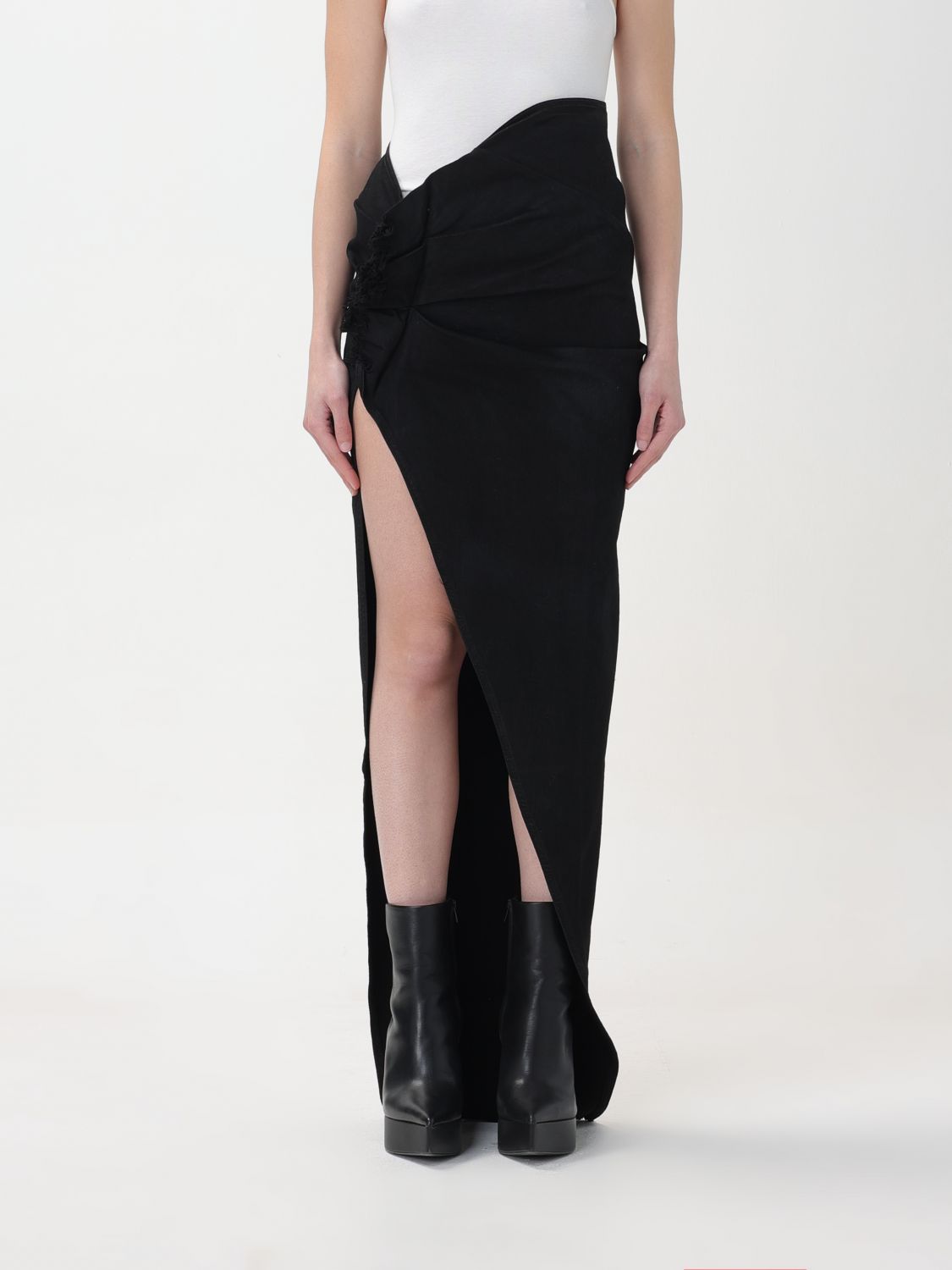 Rick Owens Drkshdw Skirt RICK OWENS DRKSHDW Woman colour Black