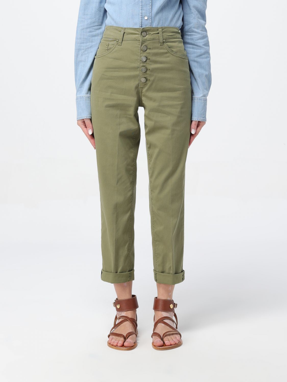 Dondup Jeans DONDUP Woman colour Military