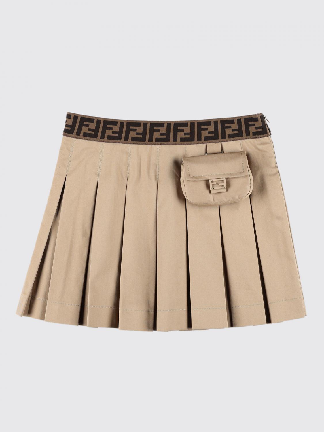 FENDI Skirt FENDI Kids color Brown