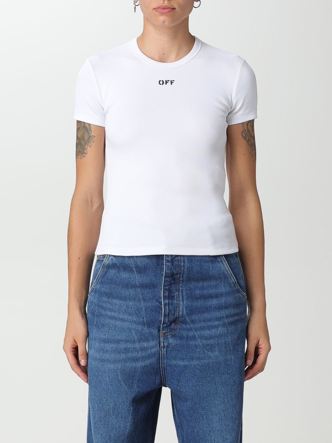 OFF-WHITE T-Shirt OFF-WHITE Woman colour White