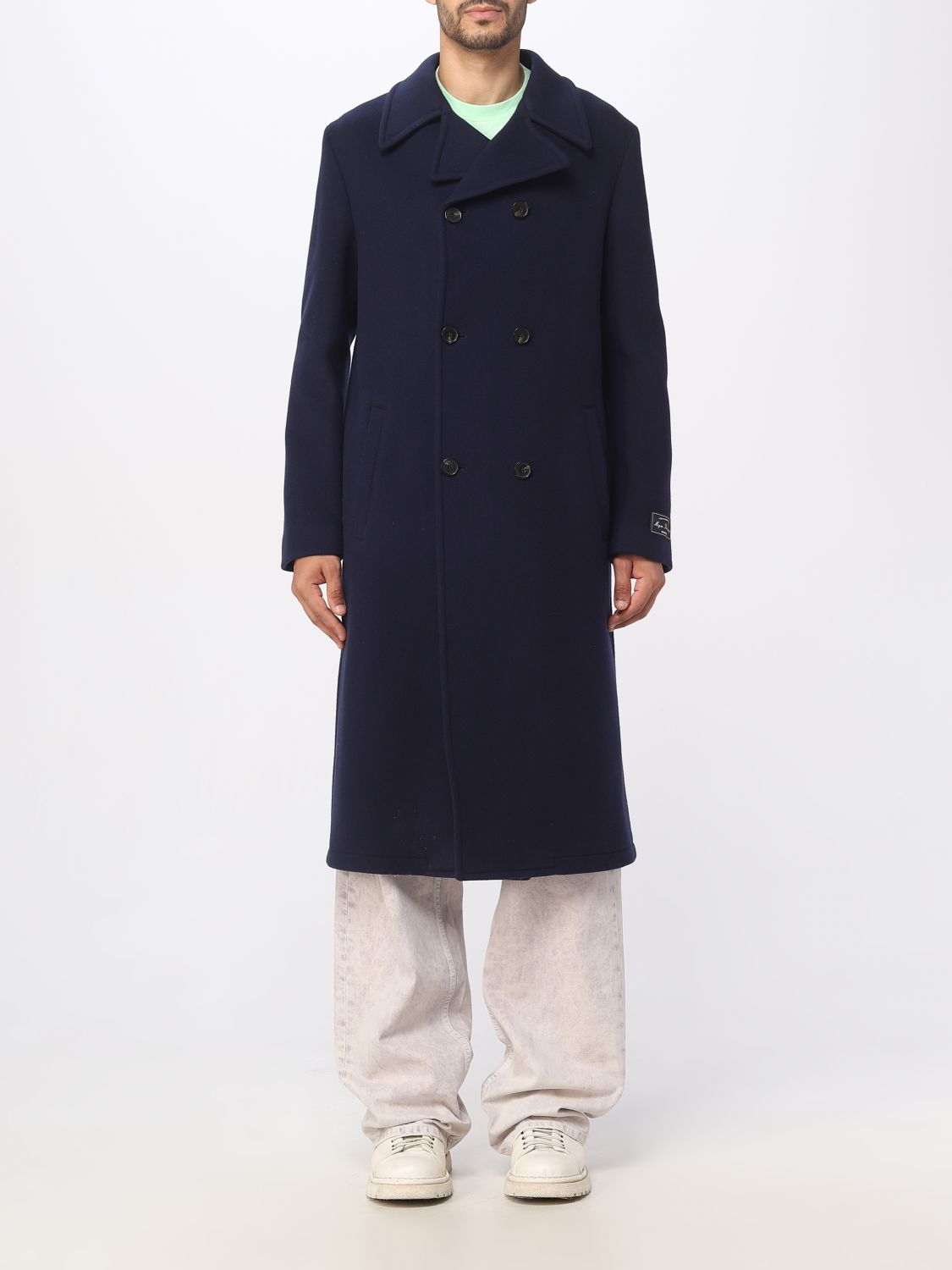 Msgm Coat MSGM Men colour Blue