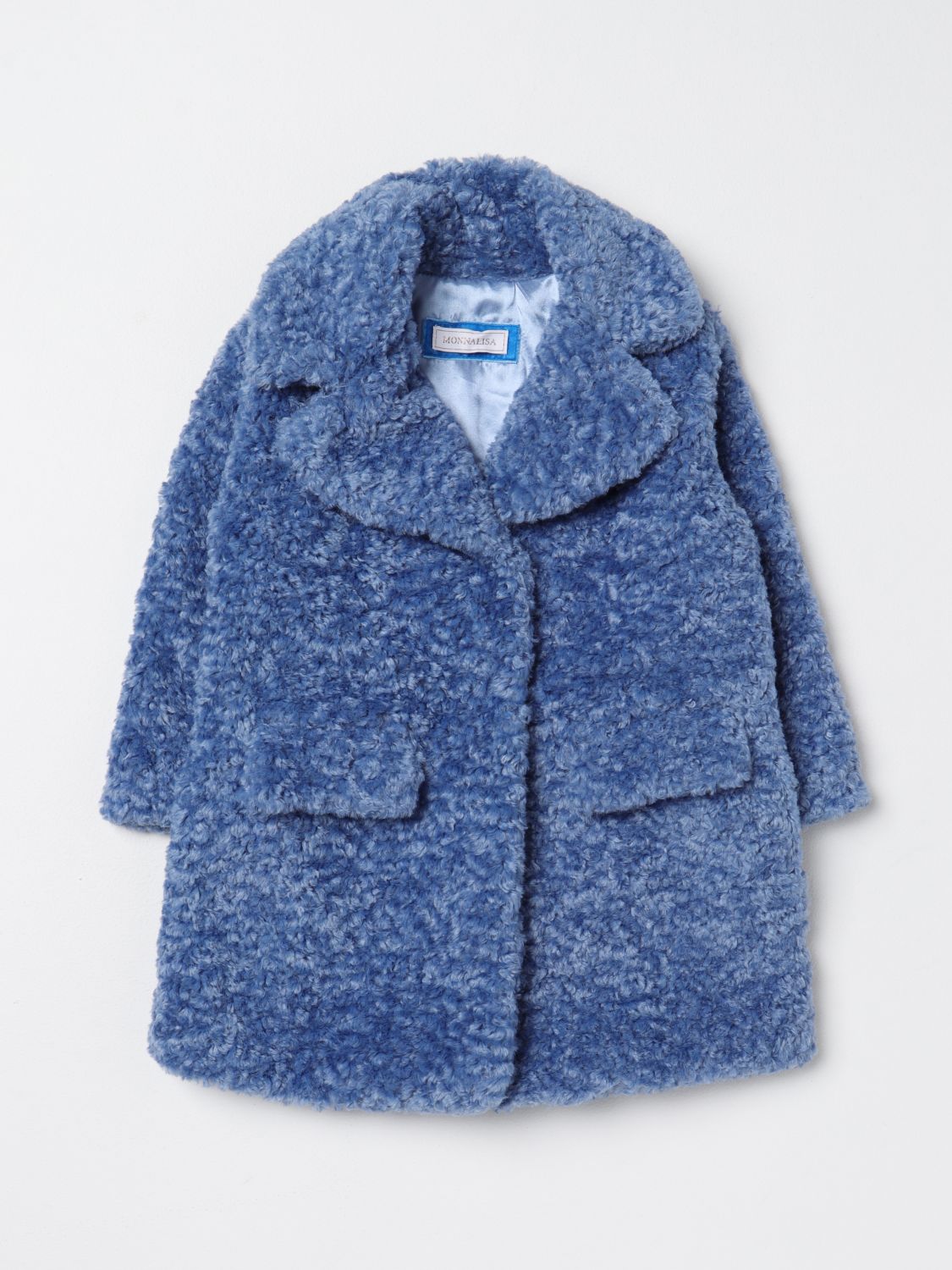 Monnalisa Coat MONNALISA Kids colour Gnawed Blue