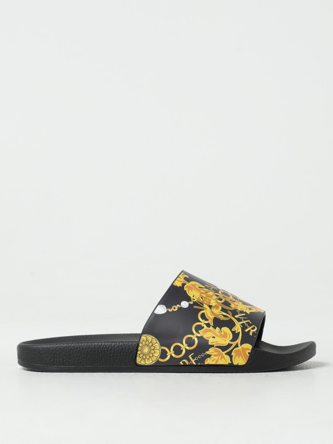 Versace Jeans Couture Flat Sandals VERSACE JEANS COUTURE Woman colour Black