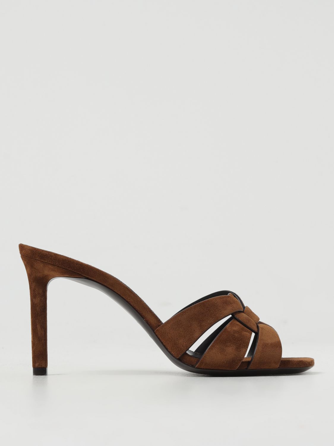 Saint Laurent Heeled Sandals SAINT LAURENT Woman colour Earth