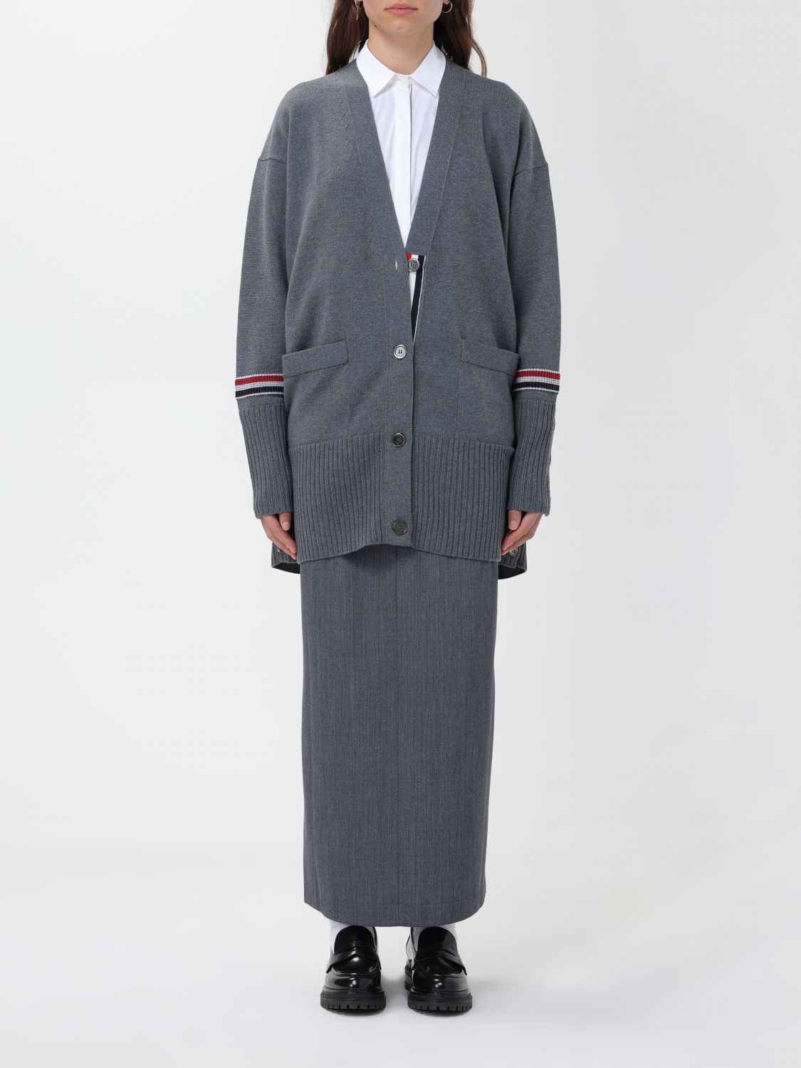 Thom Browne Jumper THOM BROWNE Woman colour Grey