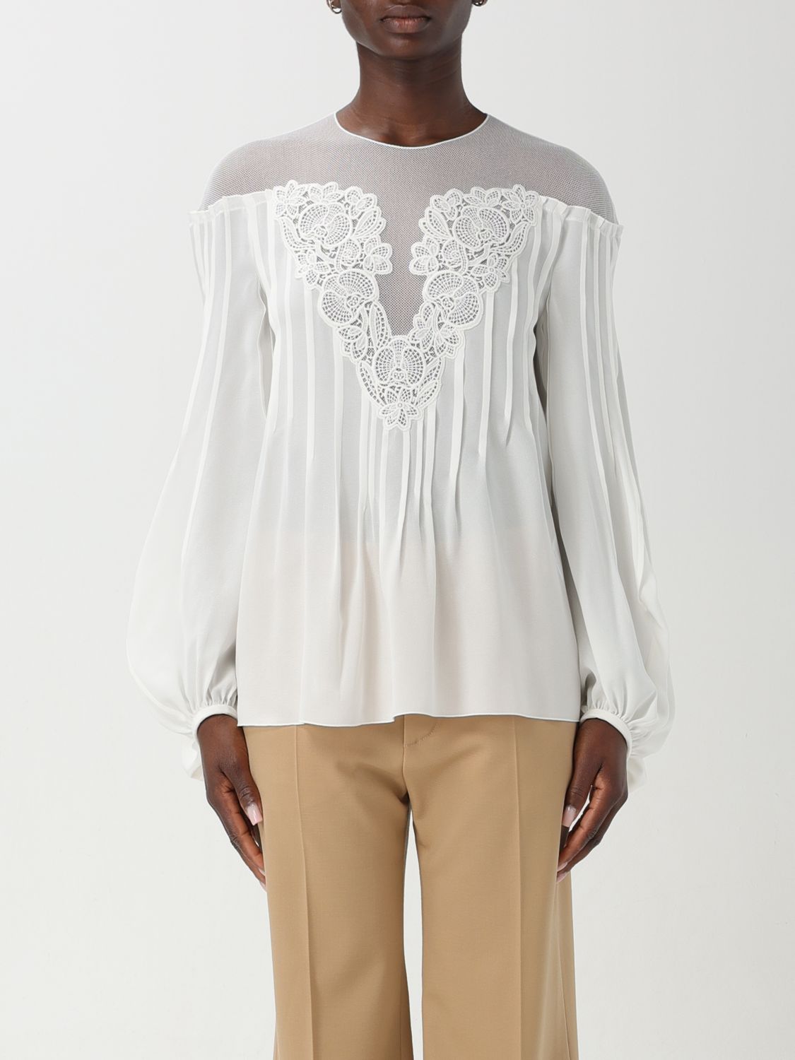 Chloé Top CHLOÉ Woman color Milk