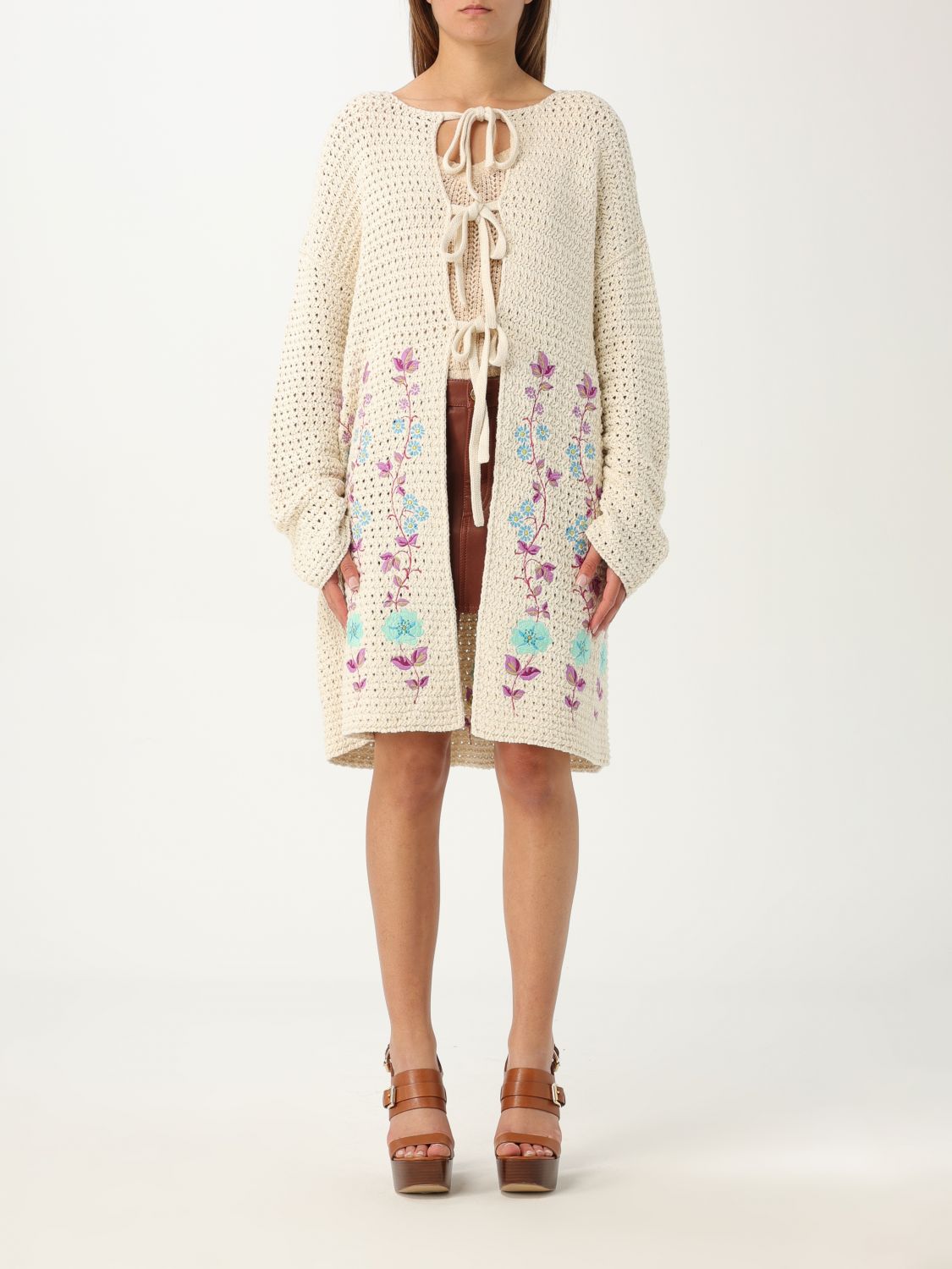 Etro Cardigan ETRO Woman color Ecru